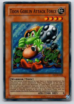 Toon Goblin Attack Force DL7-EN001 Super Rare Duelist League Promo Yu-Gi-Oh HP - Image 1