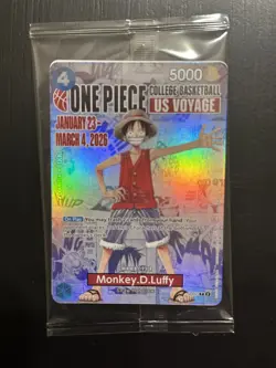 One Piece Luffy College Basketball US Voyage One Piece Monkey D Luffy - Image 1