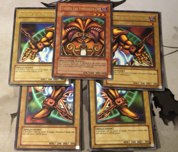 Yugioh: Exodia The Forbidden One - Full 5 Card Set - LOB - Ultra Rare - Played - Image 1