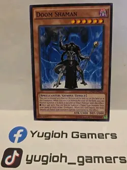 YUGIOH DOOM SHAMAN OP03 COMMON LIGHT PLAYED UNLIMITED - Image 1