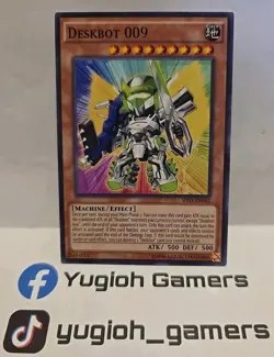 YUGIOH DESKBOT 009 SHVI COMMON UNLIMITED LIGHT PLAYED - Image 1