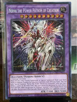 Nerva the Power Patron of Creation DUAD-EN033 Secret Rare 1st Edition NM Yugioh - Image 1