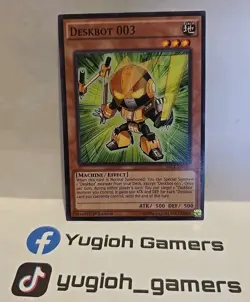 YUGIOH DESKBOT 003 SECE 1ST EDITION COMMON LIGHT PLAYED - Image 1