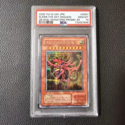 YuGiOh Slifer the Sky Dragon Secret Rare Early Edition PSA10 Japanese Card - Image 1