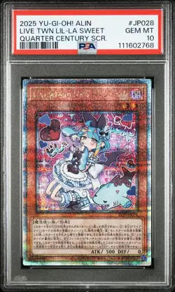 YuGiOh Live Twin Lil-la Sweet 25th Secret Rare PSA10 JP028 Japanese Card - Image 1