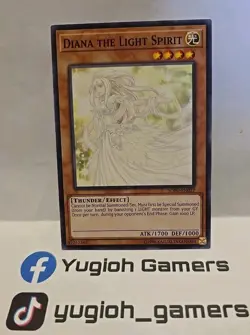 YUGIOH DIANA THE LIGHT SPIRIT SOFU COMMON UNLIMITED LIGHT PLAYED - Image 1