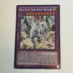 YUGIOH! Blue-Eyes Twin Burst Dragon SHVI-EN099 Secret Rare - Image 1