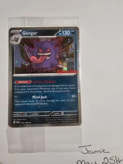 Gengar GameStop Stamped Holo Promo 050/088 130 HP Scarlet & Violet 2024 EN - Image 1