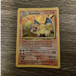 Pokemon Charizard 4/102 Base Set Holo Rare 120 HP English TCG - Image 1