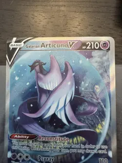 Pokemon Galarian Articuno V Alternate Full Art 170/198 SWSH Chilling Reign NM - Image 2