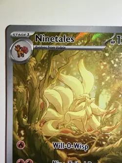 Pokemon TCG Ninetales 199/197 SV03 Obsidian Flames Full Art Holo 2023 EN - Image 2