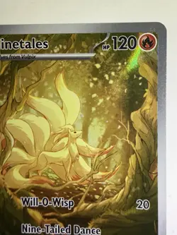 Pokemon TCG Ninetales 199/197 SV03 Obsidian Flames Full Art Holo 2023 EN - Image 3