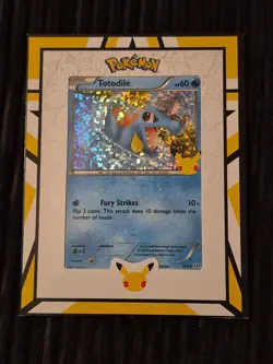 pokemon 25th anniversary mcdonalds holo Totodile - Image 1