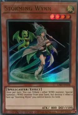 Yugioh! Storming Wynn - LART-EN038 - Ultra Rare - Limited Edition Near Mint, Eng - Image 1