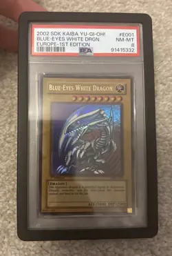 Yu-Gi-Oh! Blue-Eyes White Dragon Starter Kaiba 1st Edition SDK-001 PSA 8 Europe - Image 4