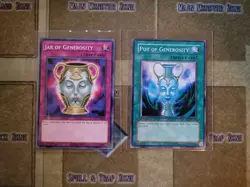 YUGIOH POT OF GENEROSITY CRV + JAR OF GENEROSITY DAMA COMMON 1ST ED NM - Image 1