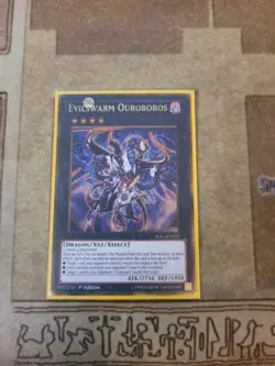 YUGIOH EVILSWARM OUROBOROS PGL3-EN072 GOLD 1ST ED NM - Image 1