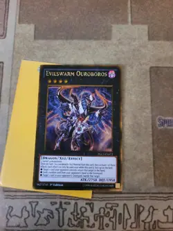 YUGIOH EVILSWARM OUROBOROS PGL3-EN072 GOLD 1ST ED NM - Image 2