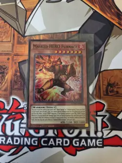 YUGIOH MASKED HERO FURNACE MZMU-EN015 SUPER 1ST ED NM - Image 1