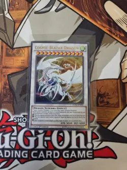YUGIOH COSMIC BLAZAR DRAGON DUSA-EN034 ULTRA 1ST ED NM - Image 1