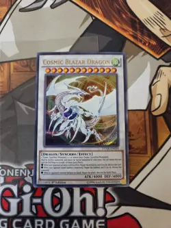 YUGIOH COSMIC BLAZAR DRAGON DUSA-EN034 ULTRA 1ST ED NM - Image 2
