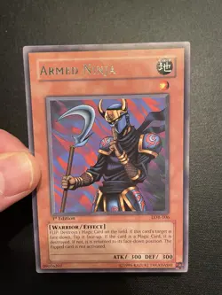 Armed Ninja - LOB-106 - Rare - 1st Edition NA English Vintage - Image 4