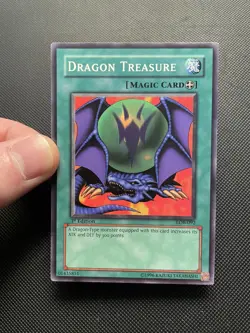 Yugioh TCG Dragon Treasure LOB-092 1st Edition Short Print NA English Vintage - Image 1