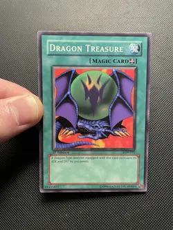 Yugioh TCG Dragon Treasure LOB-092 1st Edition Short Print NA English Vintage - Image 4