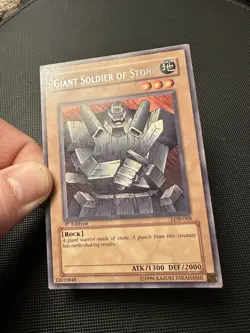 Giant Soldier of Stone - LOB-068 - Rare - 1st Edition YuGiOh NA English Vintage - Image 2
