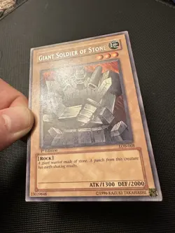Giant Soldier of Stone - LOB-068 - Rare - 1st Edition YuGiOh NA English Vintage - Image 3
