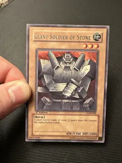 Giant Soldier of Stone - LOB-068 - Rare - 1st Edition YuGiOh NA English Vintage - Image 4