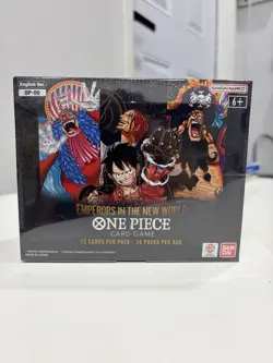 One Piece TCG Op-09 Emperors in the New World English Booster Box Minty Sealed - Image 1