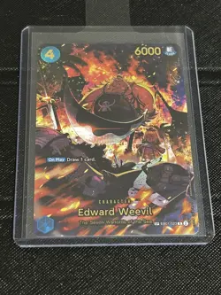 Edward Weevil EB01-023 SP The Azure Sea's Seven One Piece TCG NM English - Image 1
