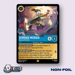 Donald Duck - Resourceful Miser 154/204 Non-Foil Legendary Archazia's NM Lorcana - Image 1