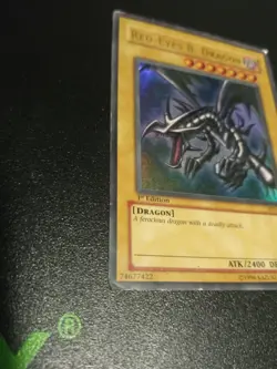 Yu-Gi-Oh 1st Edition Holo Lot 4 Cards Red-Eyes SDJ 001 - Revival Jam lon-006 - + - Image 4