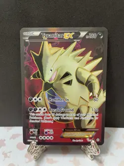 Tyranitar EX 91/98 Ultra Rare Full Art Holo Pokemon TCG XY Ancient Origins Card - Image 1