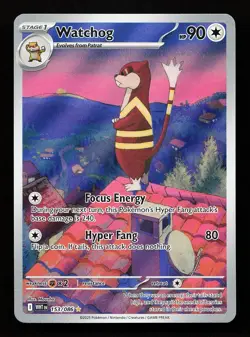Watchog 153/086 Illustration Rare White Flare Pokemon Card - Image 1