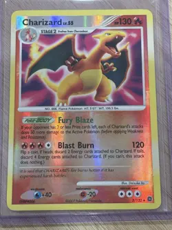 Charizard Lv.55 Diamond & Pearl 2007 Holo Rare Pokemon TCG Card 3/132 Stage 2 - Image 1