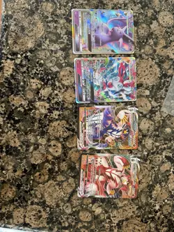 Pokemon TCG 4-Card Holo Lot GX V VMAX Espeon Sylveon Urshifu ENG - Image 1