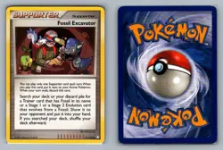 Fossil Excavator #111/123 Mysterious Treasures Vintage Pokemon Card - NM - Image 1