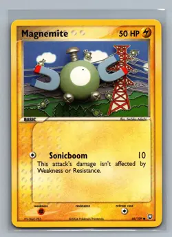 Magnemite #66/109 Team Rocket Returns Vintage Pokemon Card - NM - Image 2