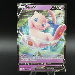 Mew V FULL ART ULTRA RARE card 069/189 SWSH Darkness Ablaze 2020 Pokemon TCG - Image 1