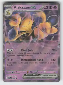 Alakazam ex 050 NM Holo SVP SV: Scarlet & Violet Promo Cards TPO01 - Image 1