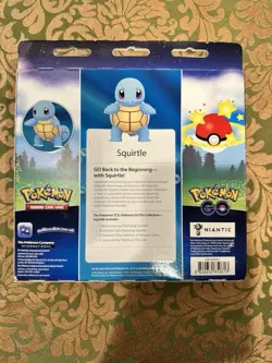 Pokemon TCG Pokemon GO Squirtle Pin Collection Box Sealed Promo Card + Pin - Image 2