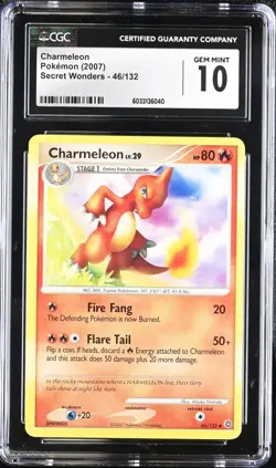 Charmeleon #46 – Secret Wonders – CGC 10 – PSA Quality – Mint Pokemon Card - Image 1