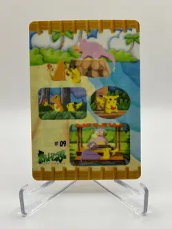 Pikachu & Others #09 Japanese Bandai Sealdass Fancy Graffiti Pokemon Card NM-! - Image 1