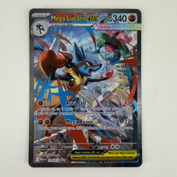 Mega Lucario EX 179/132 Full Art Holo 340 HP English Pokemon TCG Card - Image 1