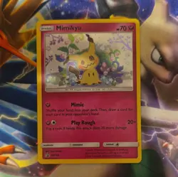 Mimikyu SM163 SM Promo Holo Basic 70 HP Fairy Pokemon Card English 2019 - Image 1