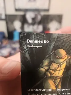 Donnie's Bo Shadowspear Borderless TMNT MTG - Image 3
