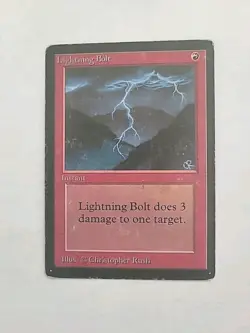 Lightning Bolt - MTG Beta HP - Image 1